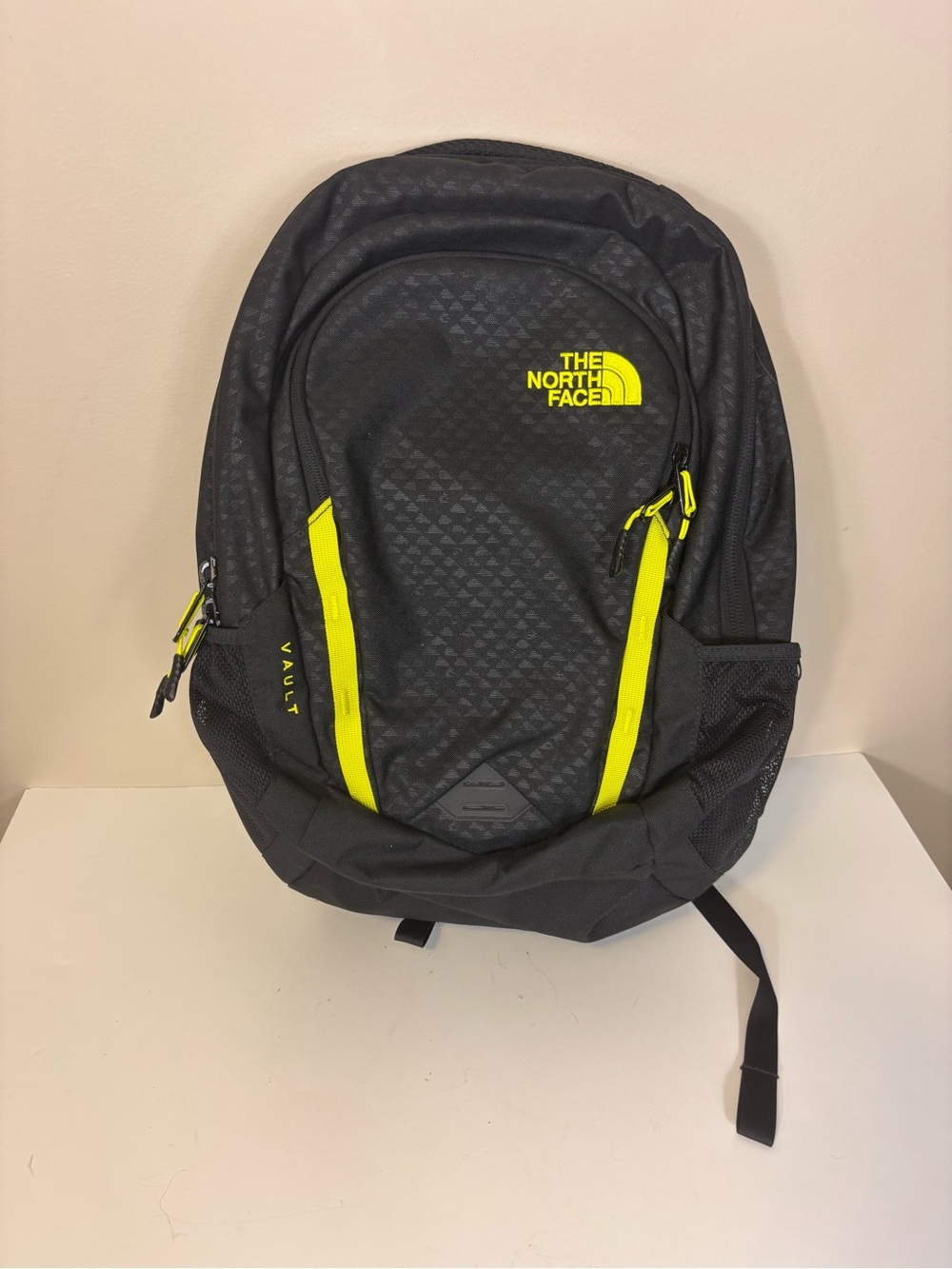 The North Face Black Backpack with Yellow Accents - Vault